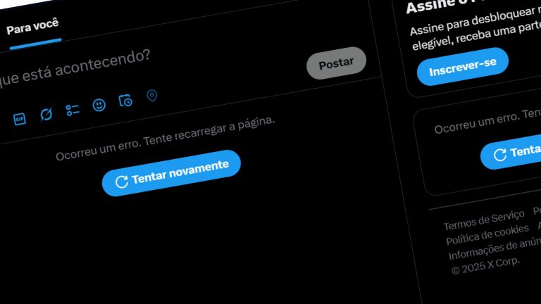 X fora do ar? Rede social de Elon Musk apresenta instabilidade nesta segunda 